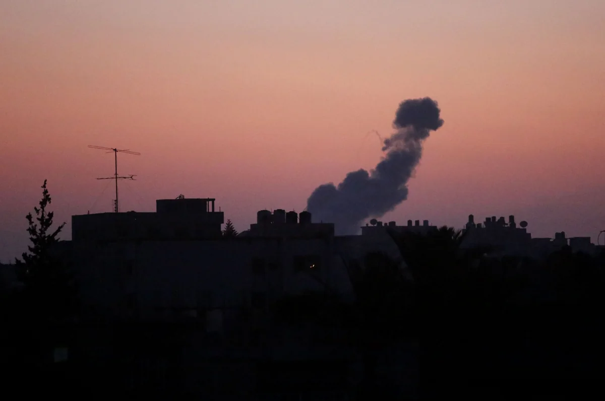 The Israeli army struck the underground facilities of Hamas in Gaza