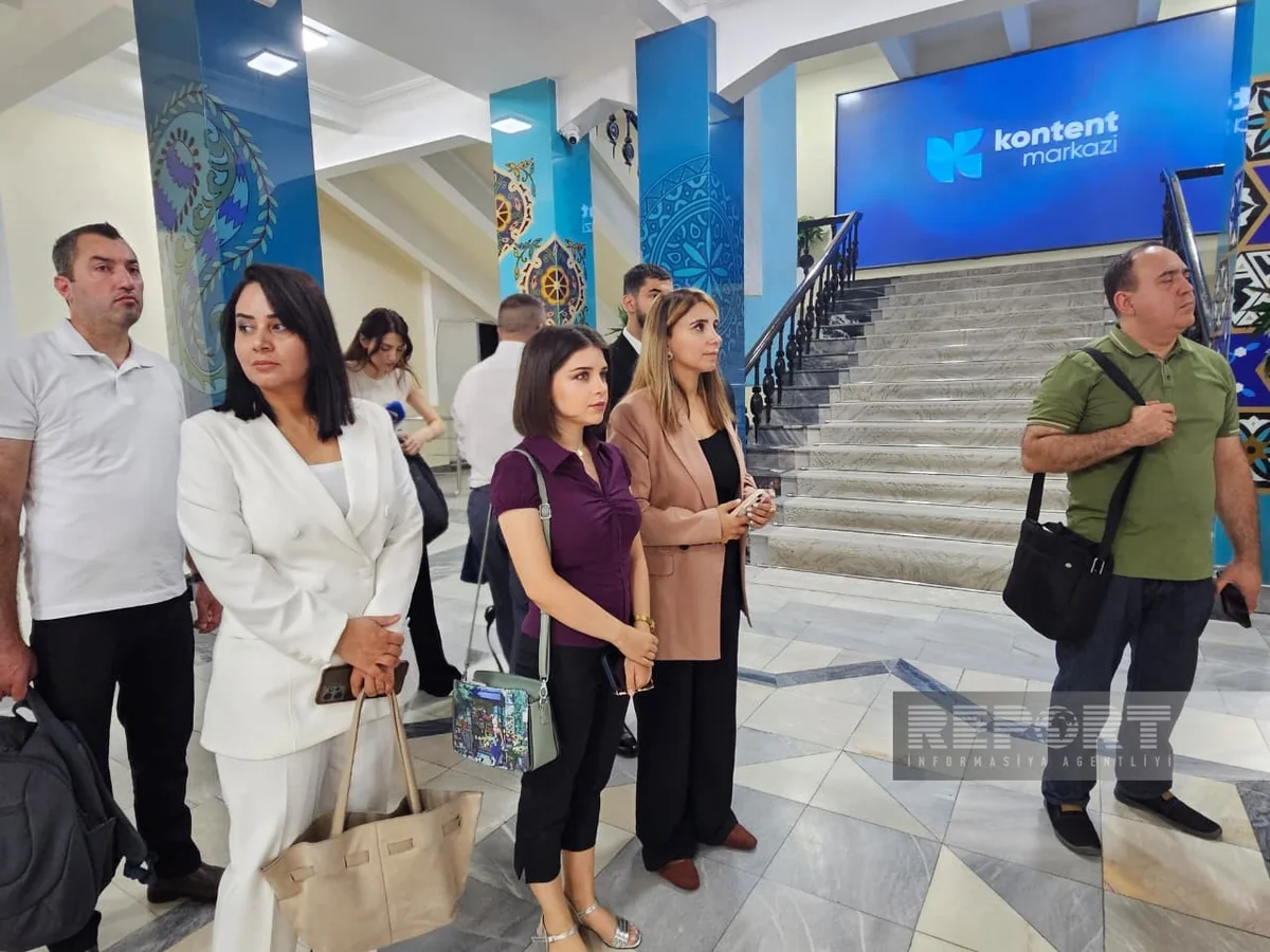 Azerbaijani journalists visited the Media Content Preparation Center in Uzbekistan