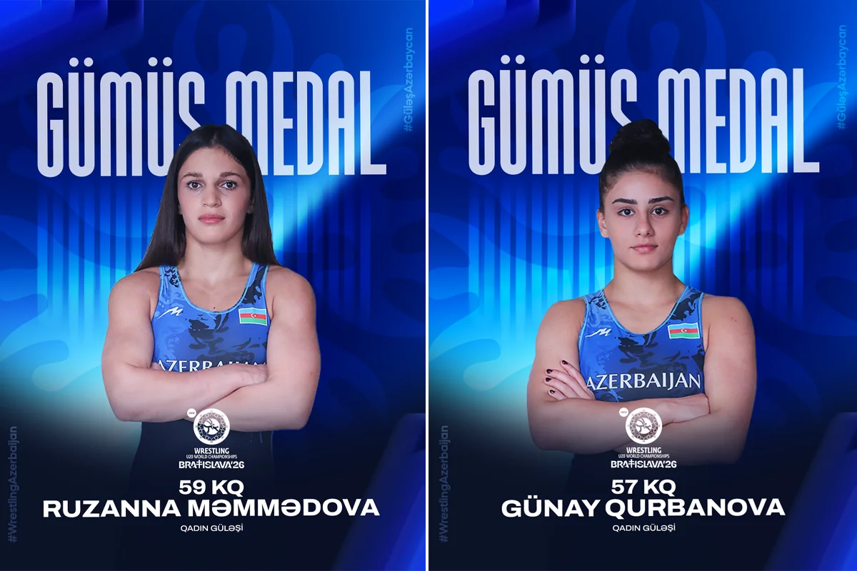 Two female wrestlers of Azerbaijan won silver medals at the World Championship