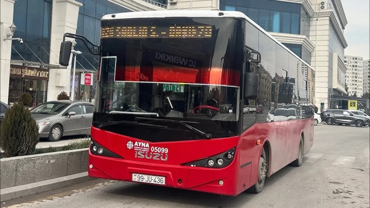 The traffic scheme of route number 78 in Baku has been temporarily changed
