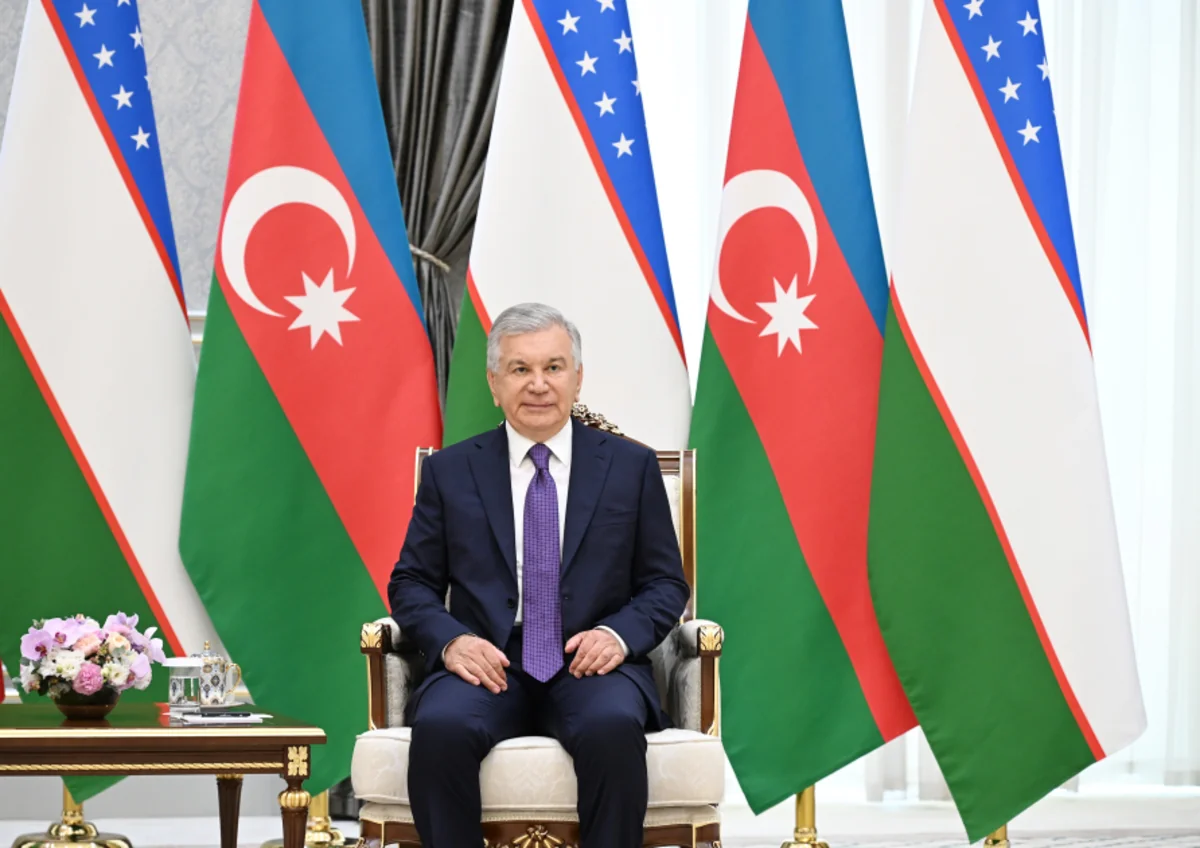 Mirziyoyev İlham Əliyevin Özbəkistana dövlət səfərinin tarixi əhəmiyyət kəsb etdiyini bildirib