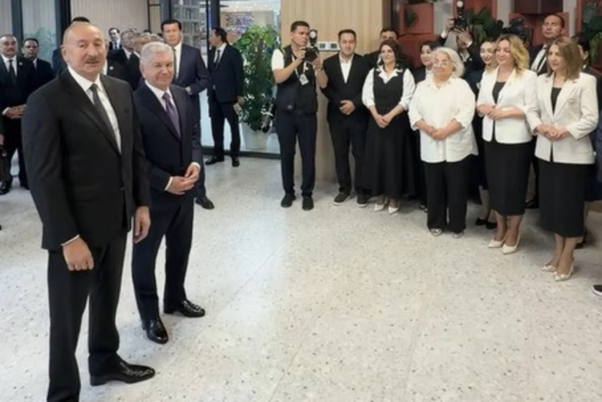 The leaders of Azerbaijan and Uzbekistan met with the students of the university named after Nizami Ganjavi