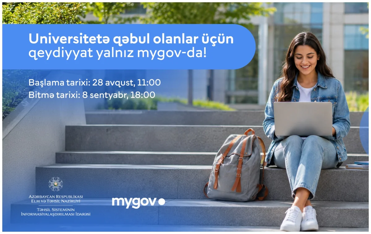 Sabahdan universitetlərə qeydiyyat başlayır: proses yalnız my.gov.az üzərindən aparılacaq