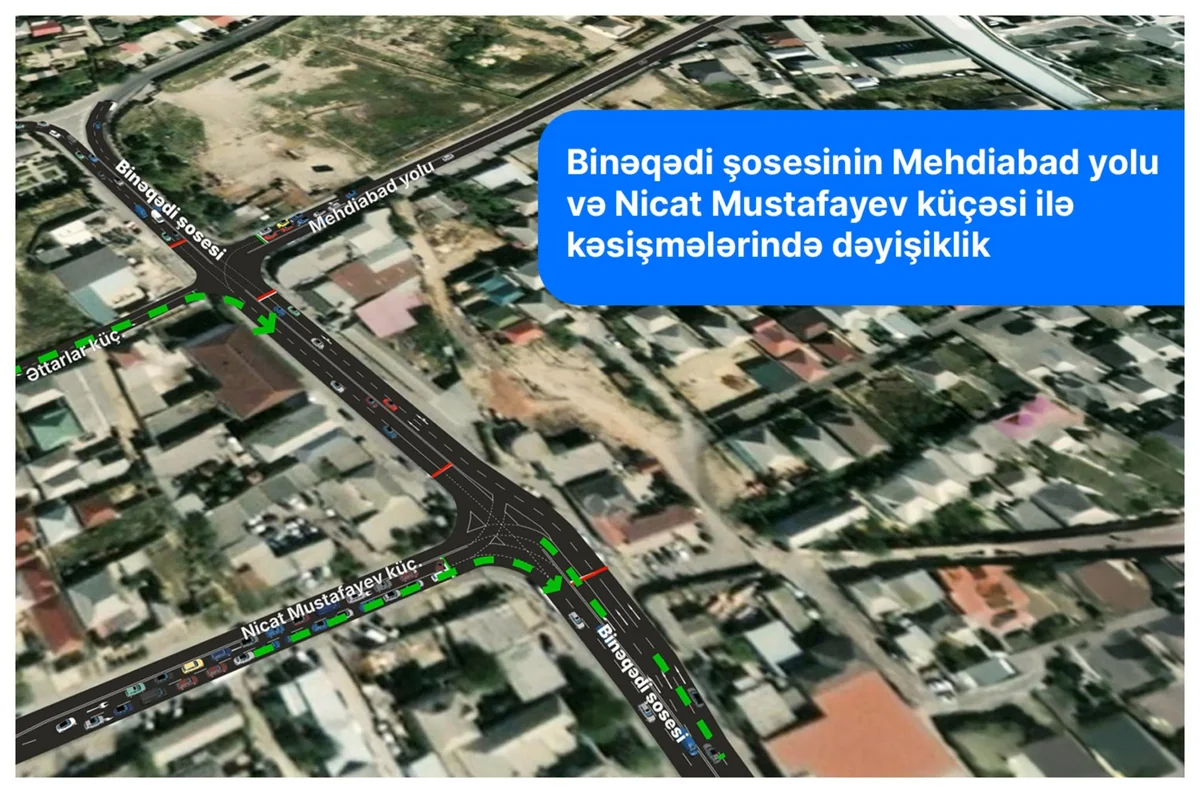 Binəqədinin bir hissəsində yol hərəkətinin təşkili dəyişir