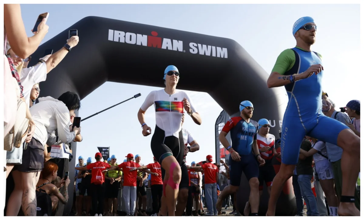 Bakıda "ALUFAR IRONMAN 70.3 Baku" beynəlxalq triatlon yarışı start götürüb