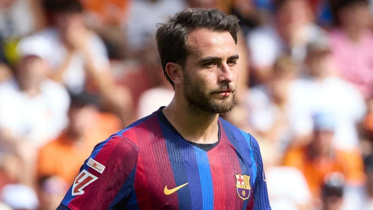 "Barselona"nın futbolçusu Erik Qarsiya növbəti dəfə burnunu sındırıb