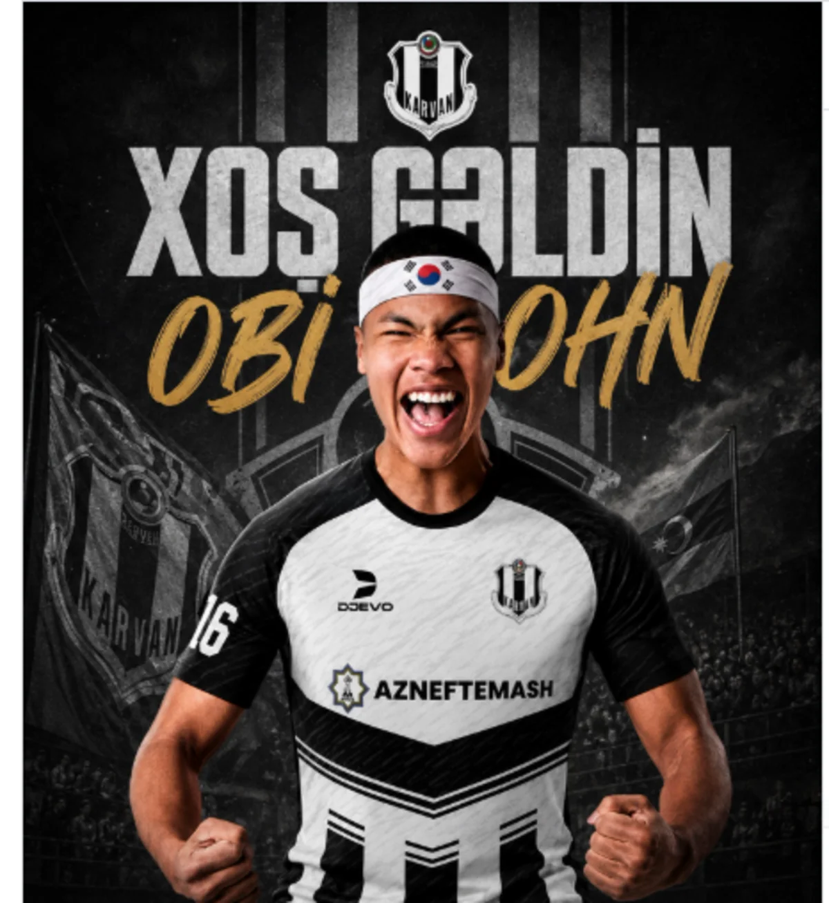 Koreyalı futbolçu Onyeka Obijohn "Karvan-Yevlax"a keçib