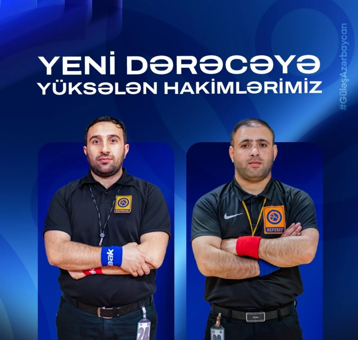 Azərbaycanın güləş hakimləri Samil Fəttayev və Nihad Muradov kateqoriyalarını yüksəldiblər