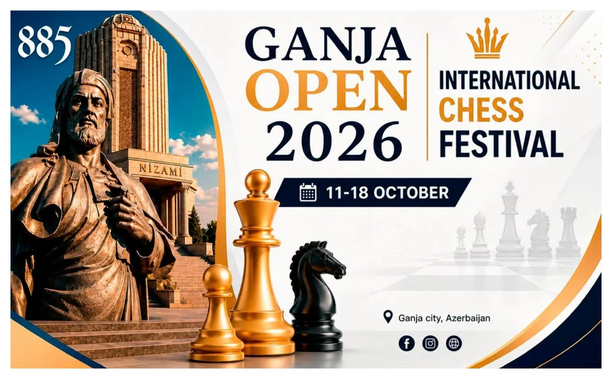 "Gəncə Open-2026" Beynəlxalq Şahmat Festivalının mükafat fondu açıqlanıb