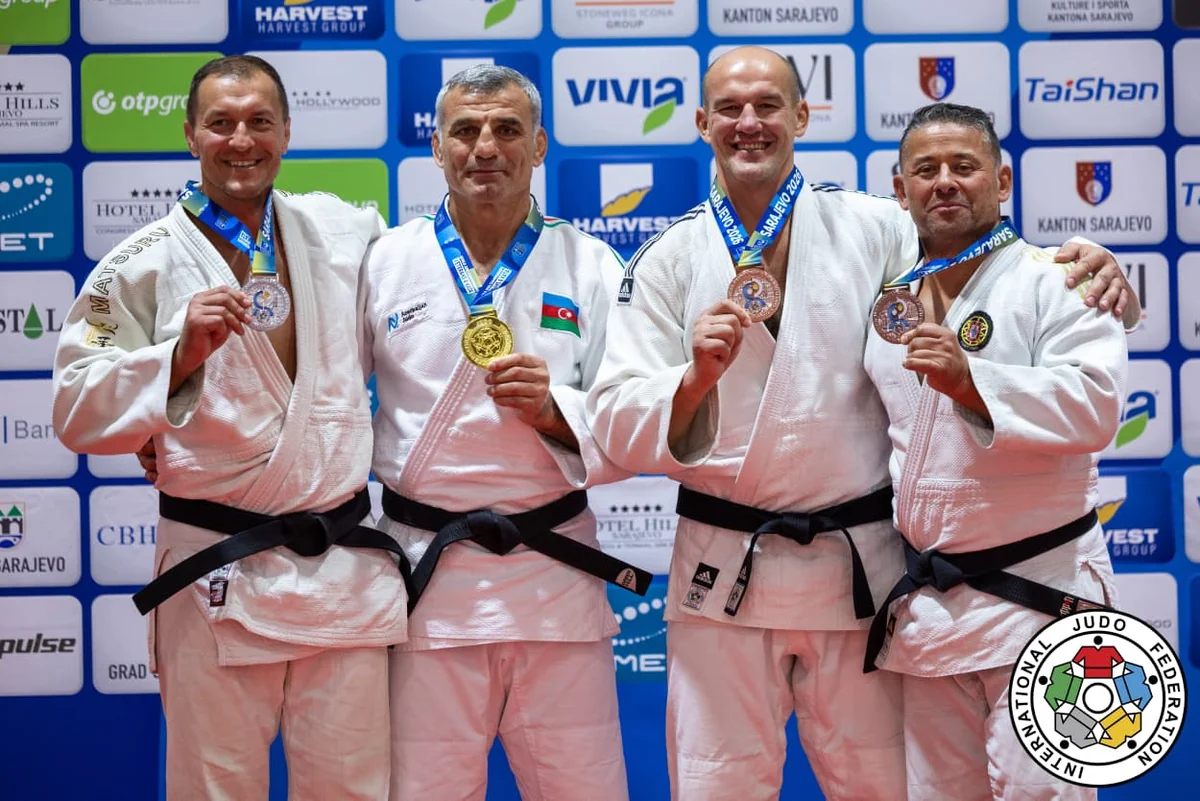 Azərbaycanın veteran cüdoçuları dünya çempionatında daha iki qızıl medal qazanıblar