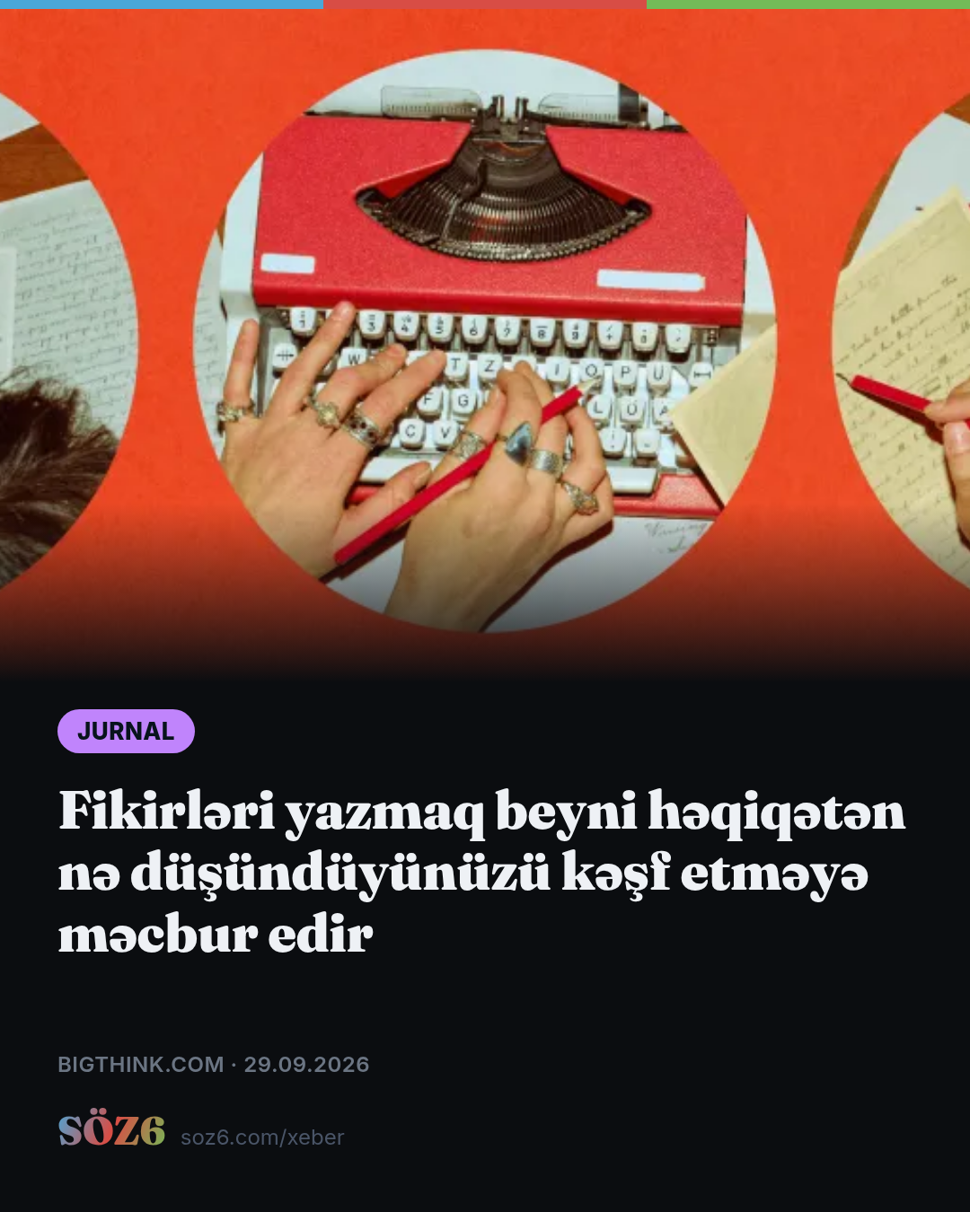 Fikirləri yazmaq beyni həqiqətən nə düşündüyünüzü kəşf etməyə məcbur edir