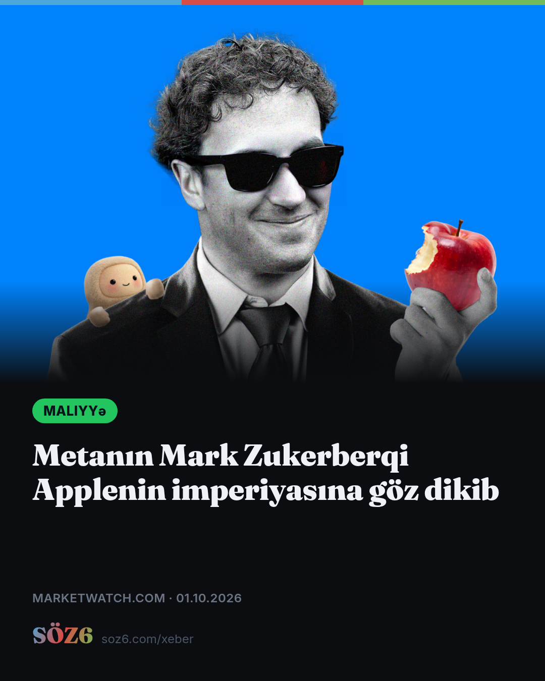 Metanın Mark Zukerberqi Applenin imperiyasına göz dikib