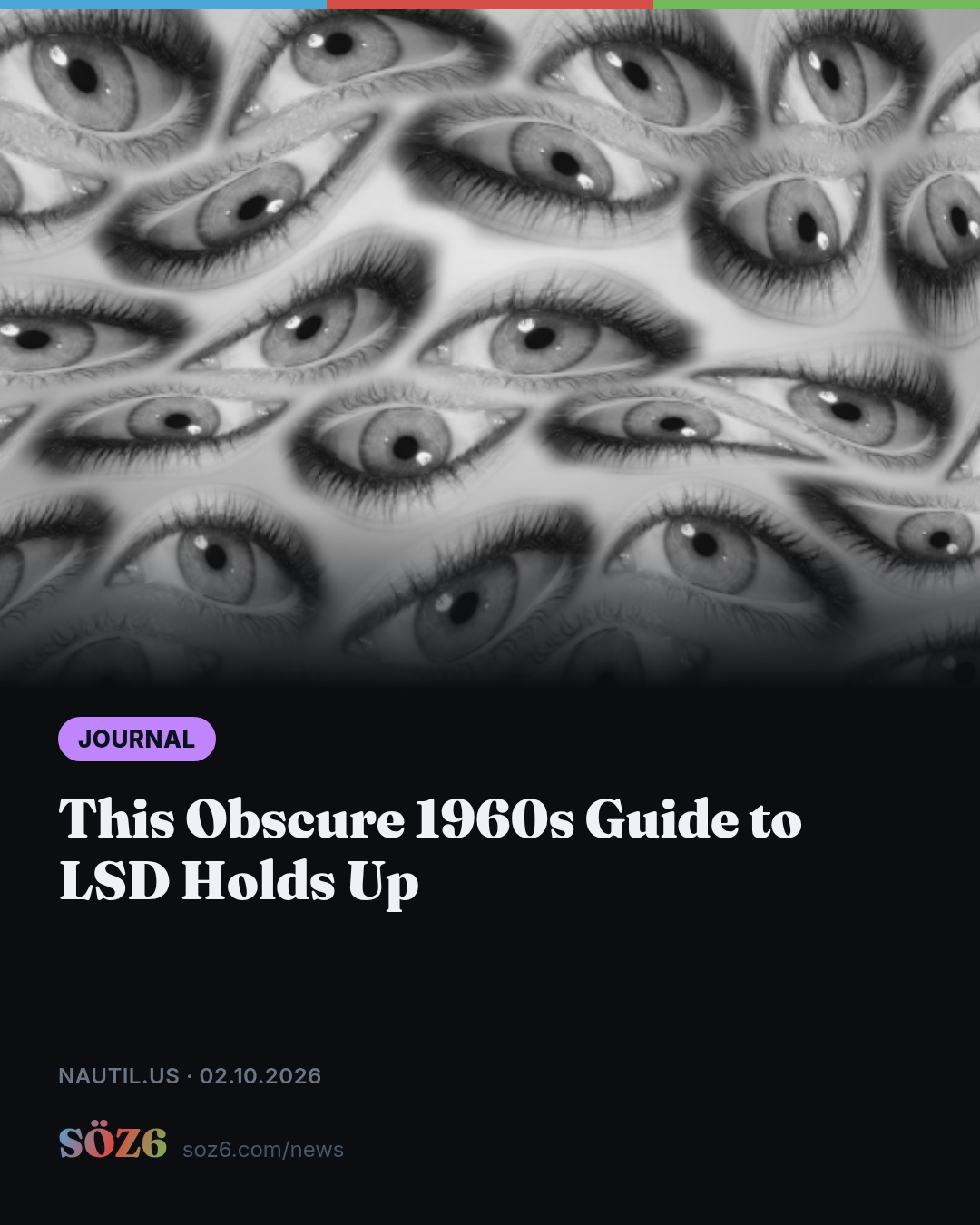 This Obscure 1960s Guide to LSD Holds Up