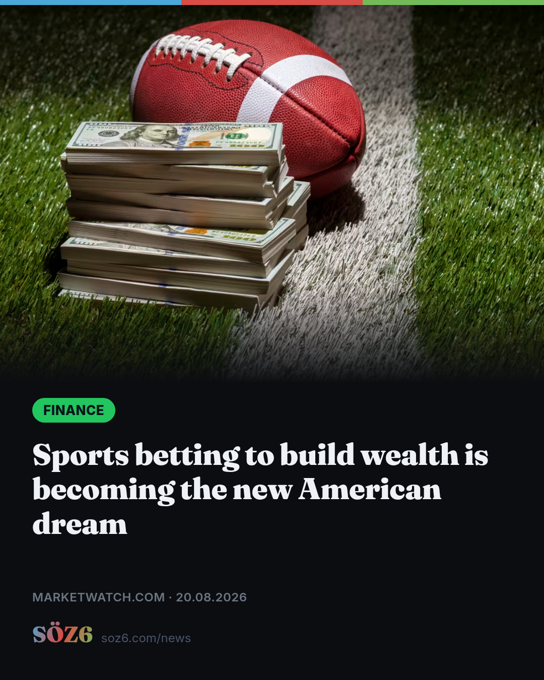 Sports betting to build wealth is becoming the new American dream
