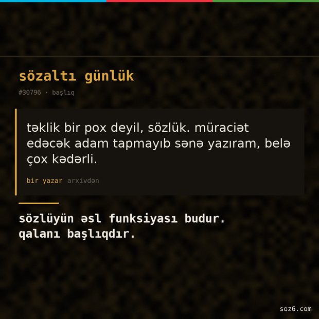 söz6 mem: 23-teklik