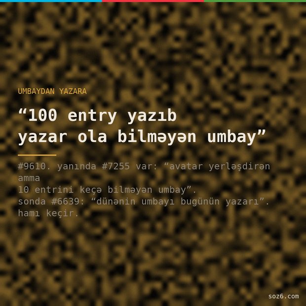 söz6 mem: 31-umbay-yazar