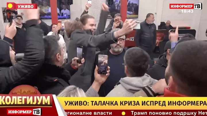 Serbians storm TV studio as pro-Vucic media faces reckoning
