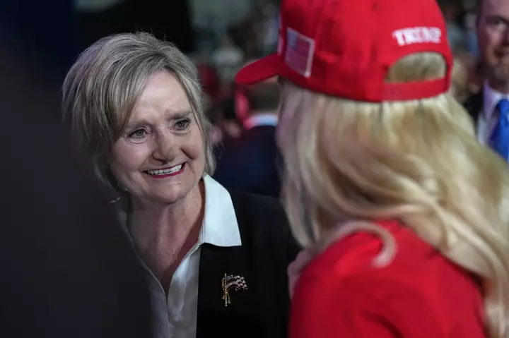 Cindy Hyde-Smith Says Just 9 Words After Being Called On Stage by Trump