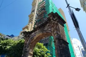 The Old Limestone Arch in Mumbai, India