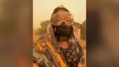 Watch: Orange haze blankets Indonesia's Kalimantan region