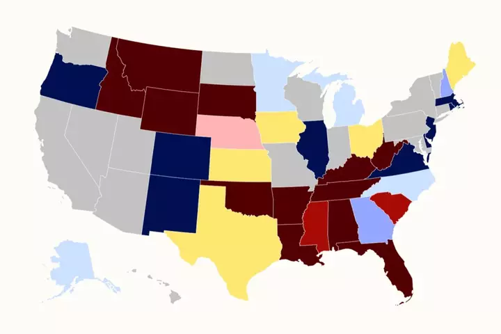 Map Shows Republican Chances of Losing Senate Two Weeks Before Midterms