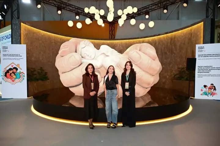 Leyla Əliyeva Səmərqənddə  İmam əl-Buxari memorial kompleksində