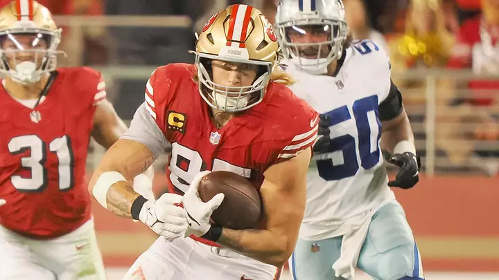 49ers vs. Commanders ehtimallar, seçimlər: Monday Night Football-un ilk touchdown proqnozları arasında George Kittle var