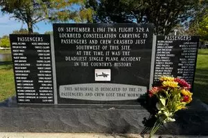 TWA Flight 529 Memorial in Willowbrook, Illinois