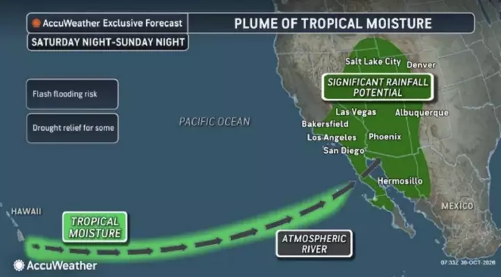 Map Shows Where Pineapple Express Could Threaten Halloween Weekend