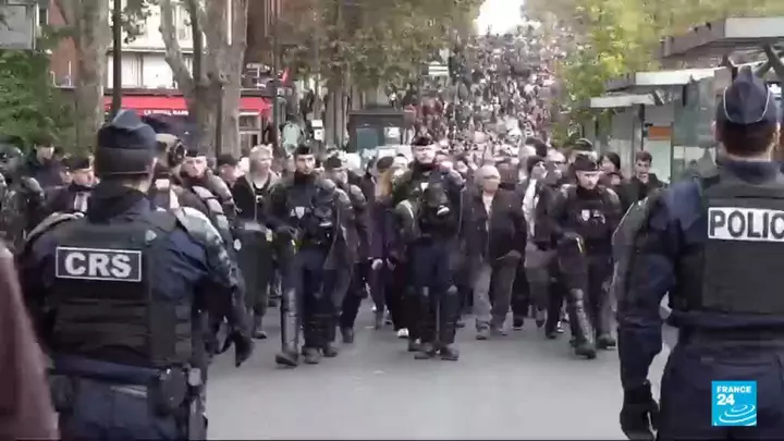 Fransa: Bəzi toqquşmalar etirazların sonunda baş verdi
