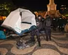 Police in Portugal ‘use dogs and batons’ to dismantle housing protest camps