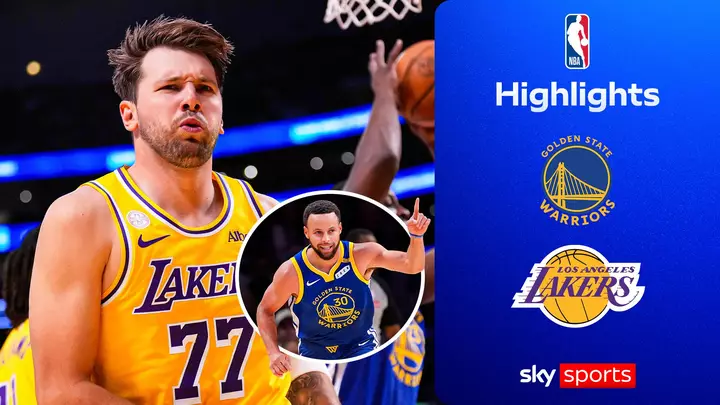 Doncic outshines Curry with half-court shot AND behind-the-back assist!