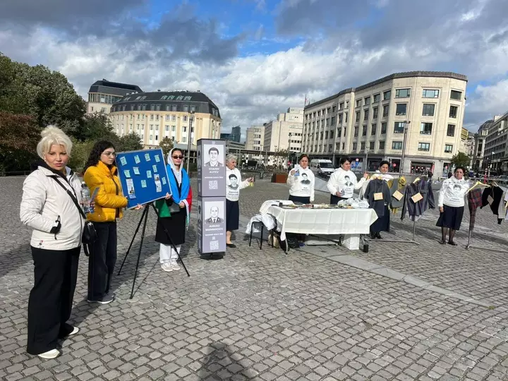 Brüsseldə (FOTO) azərbaycanlı itkin düşmüş şəxslərin ailələrinin başqa bir sülh nümayişi keçirilib