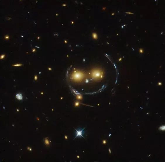 NASA Shares Image of a Galactic Smiley Face