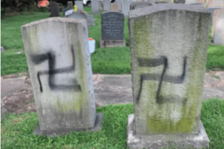 Hitler-Book Owner Pleads Guilty to Swastika Attack on Jewish Cemetery