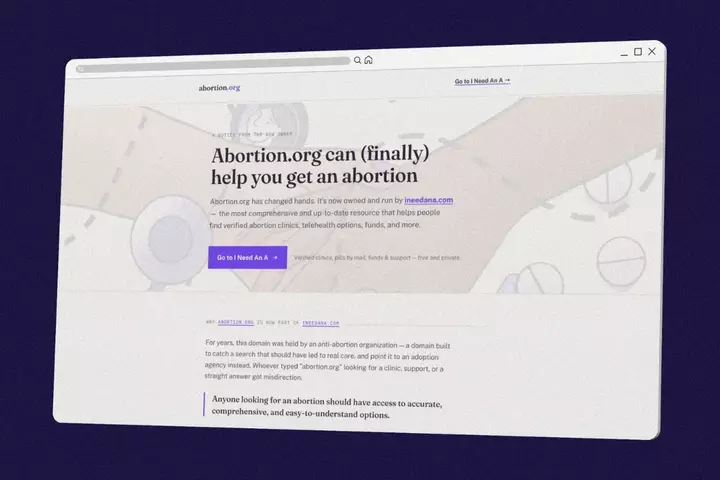 It took years for Abortion.org to actually be about abortion