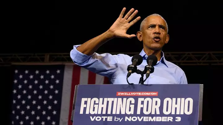 Obama compares Trump's White House renovations to 'Saddam Hussein opening a Cheesecake Factory' at Ohio rally