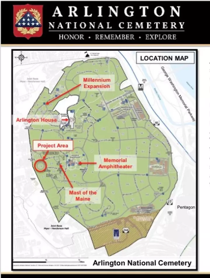 Maps Show Plans For Confederate Memorial's Return To Arlington