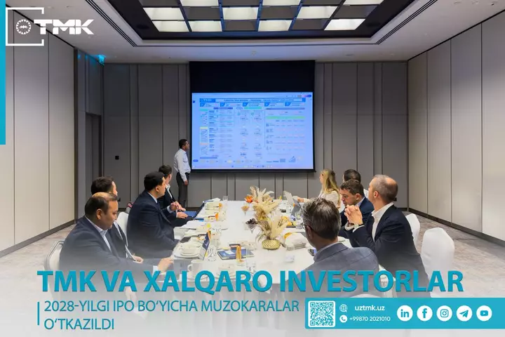 Özbəkistanın TMK 2028-ci ildə Schroders, Citi və Sandglass Capital ilə İPO-nu yenidən araşdırır