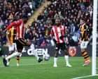 Ouattara rescues point for Brentford as Hull maintain unbeaten home record