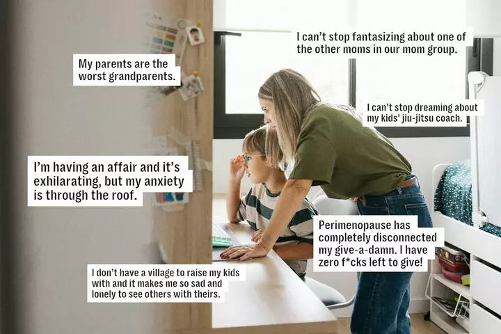 “I Can’t Stop Fantasizing About Another Mom In Our Mom Group” & 45 Other Mom Confessions
