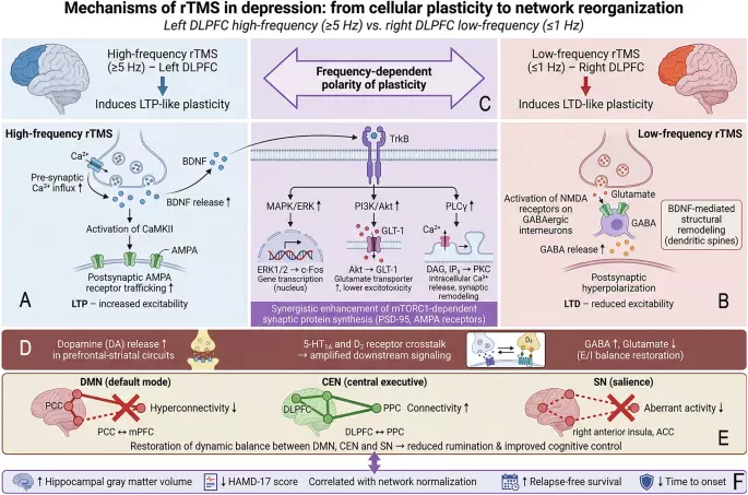 Repetitive transcranial magnetic stimulation (rTMS) combined with antidepressant pharmacotherapy for depression: state-dependent mechanisms, clinical evidence, and translational challenges