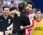 European football: Baena late strike for Atlético puts pressure on Barcelona