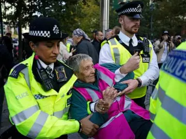 Dozens arrested outside US Embassy in London for supporting proscribed pro-Palestinian group