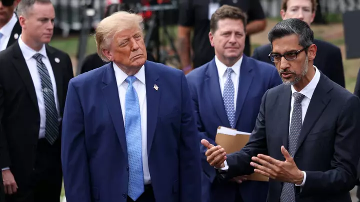 Trump Says Google CEO Told Him 'Please Don't' Rename the Atlantic