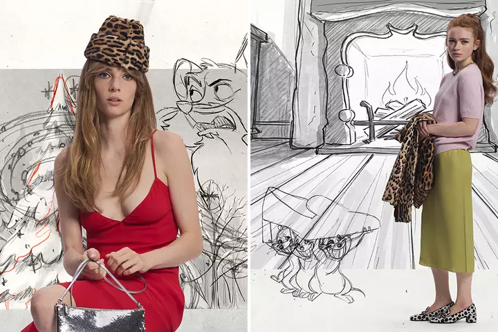 Sadie Sink and Maya Hawke Star in Hand-Drawn Prada Campaign by Legendary Disney Animator John Pomeroy