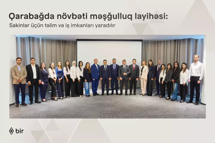 Bir ekosistemi Qarabağ sakinləri üçün yeni məşğulluq layihəsinə start verib