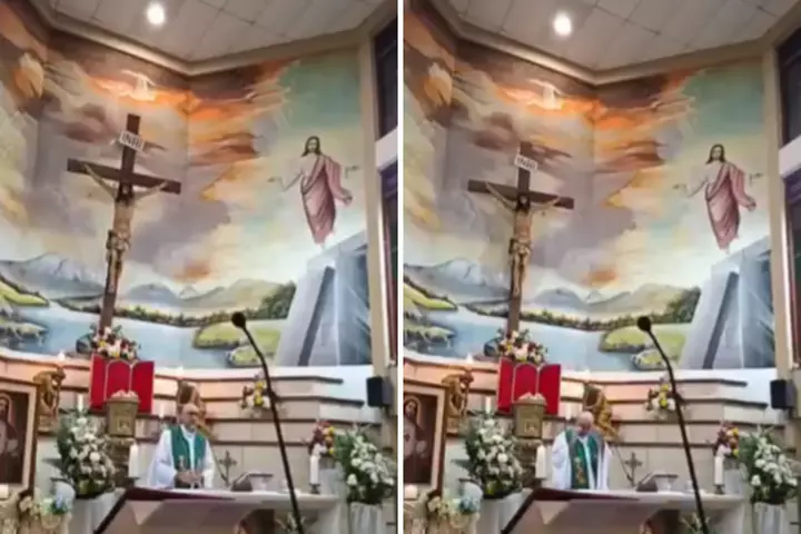Priest Dies After Statue of Jesus Falls On Him During Mass Livestream 
