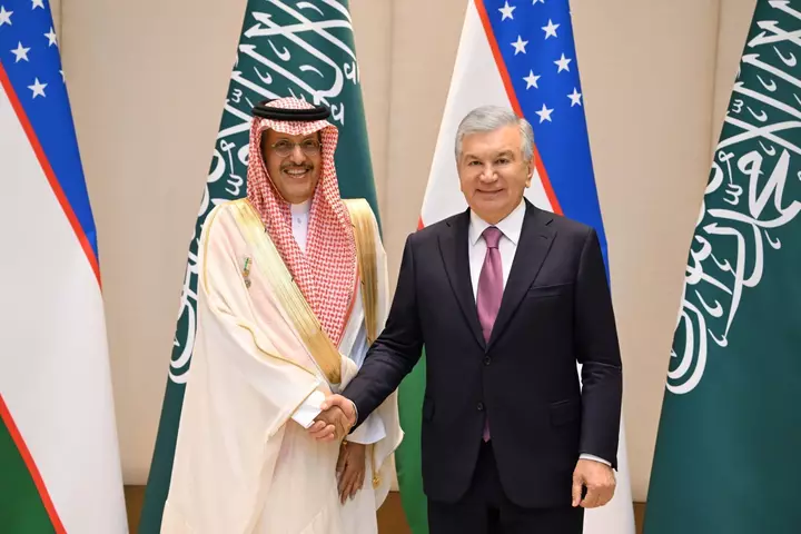 Mirziyoyev, ACWA Power rəhbəri ilə enerji layihələrinin sürətləndirilməsi barədə müzakirə edir