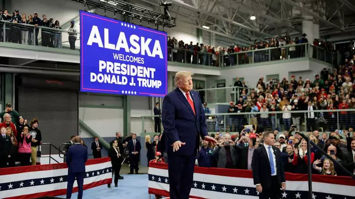 Trump calls for Alaska Democratic candidate to be banned from Senate race